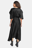 vegan silk drop shoulder dress