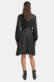 vegan silk wrap dress