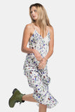 floral vegan silk maxi dress