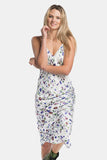 floral vegan silk maxi dress
