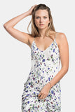 floral vegan silk maxi dress