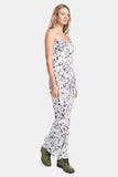 floral vegan silk maxi dress