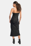 vegan silk maxi dress