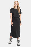 black slip skirt