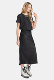 black slip skirt
