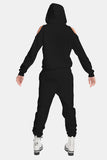 cut out black hoodie