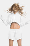 organic crop hoodie