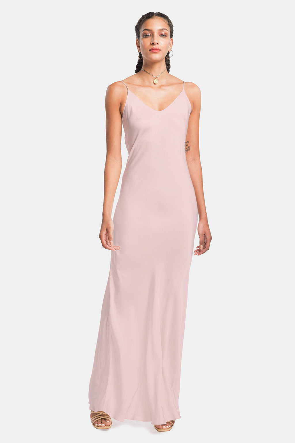 pink slip dress