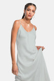vegan silk slip dress