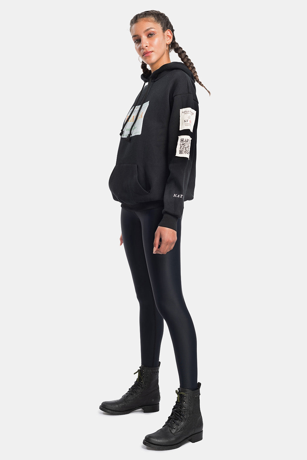 iconic black butter hoodie organic cotton