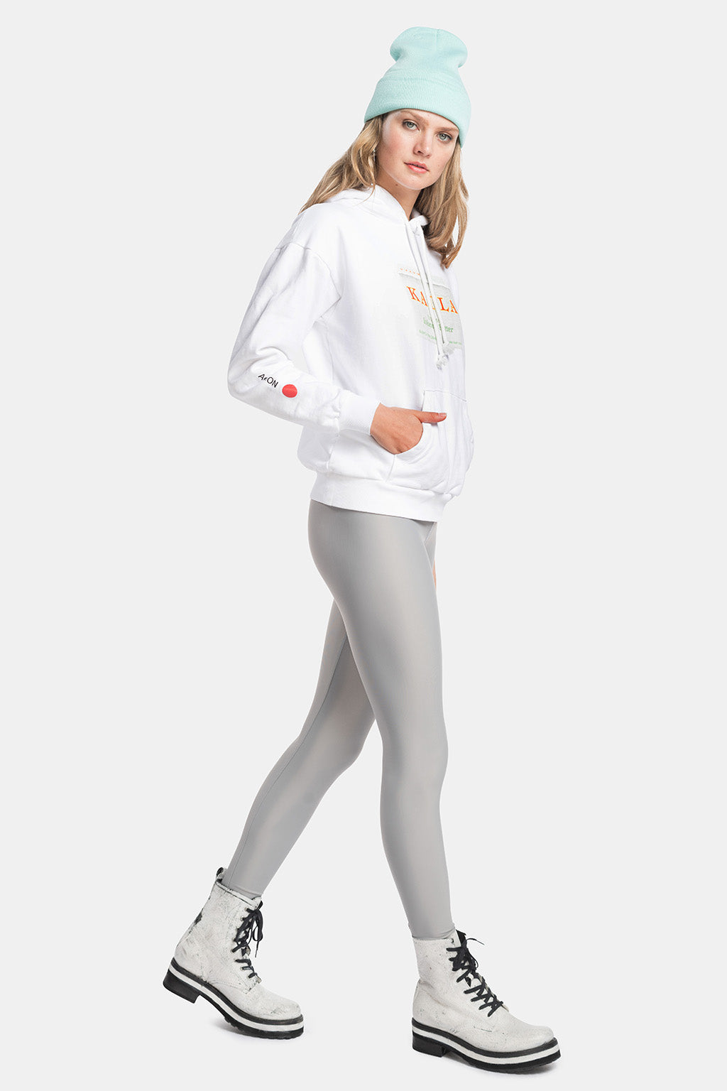 white organic cotton butter hoodie