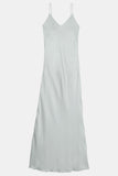 vegan silk slip dress