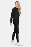 organic cotton black crop sweatshirt