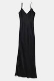 vegan silk maxi dress
