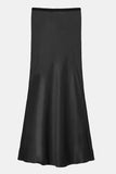 black slip skirt