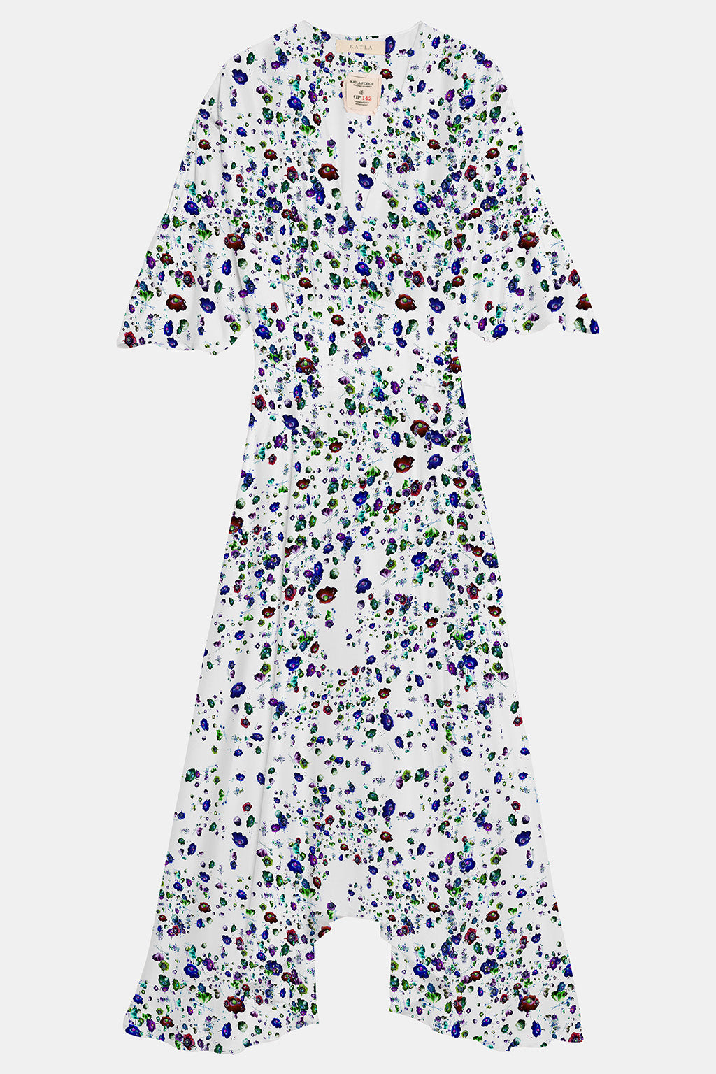 floral drop shoulder dress