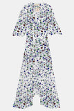 floral drop shoulder dress
