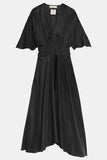 vegan silk drop shoulder dress