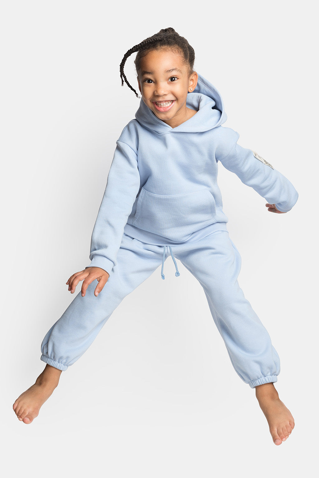 baby blue organic sweatsuit