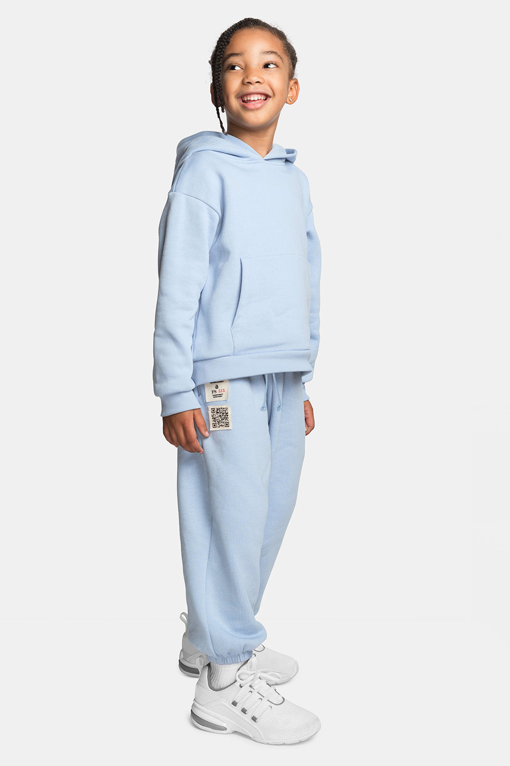 baby blue organic sweatsuit