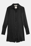 vegan silk shirt dress