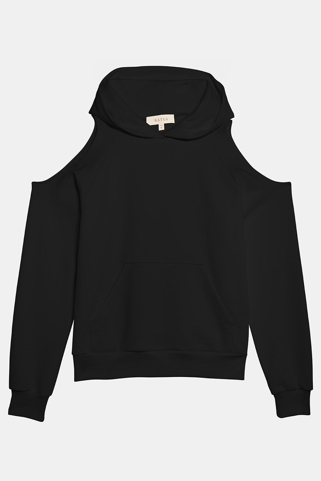 cut out black hoodie