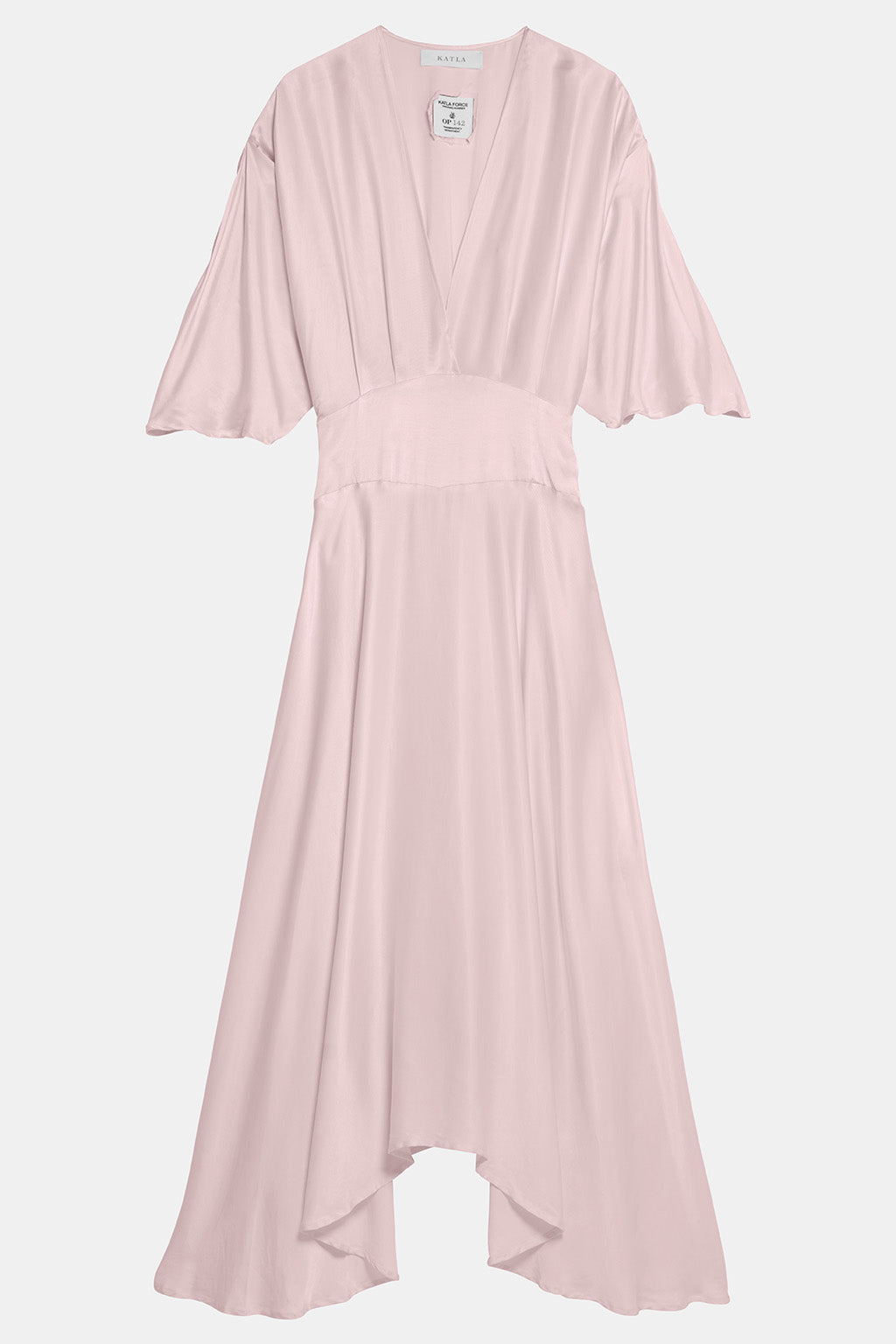 pink flowy dress