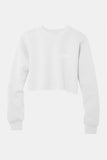 white crop sweatshirt