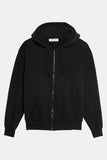 zip up black hoodie