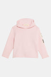 organic cotton pink baby hoodie